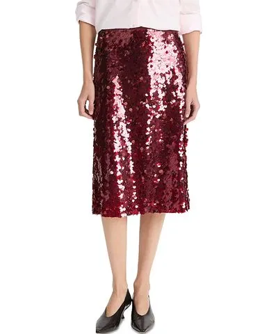 Vince Sequined Midi Skirt