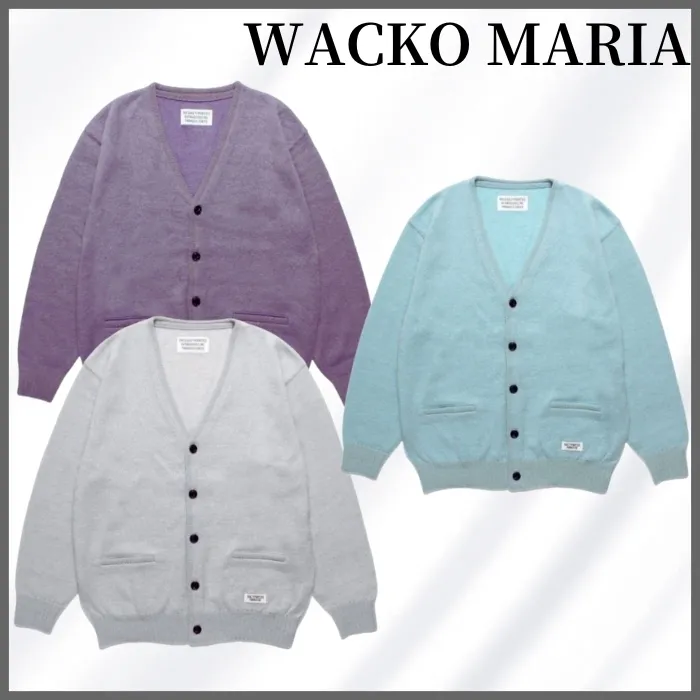 WACKO MARIA  |Unisex Wool Street Style Plain Oversized Cardigans