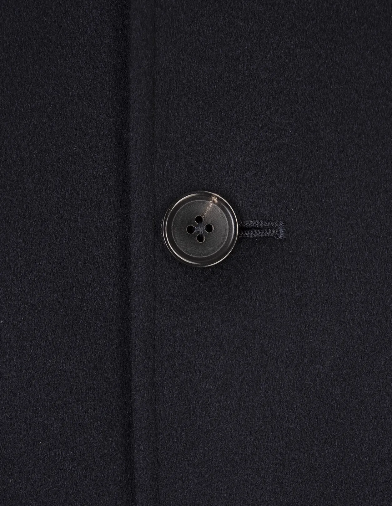 ZEGNA Dark Blue Cashmere Midi Coat